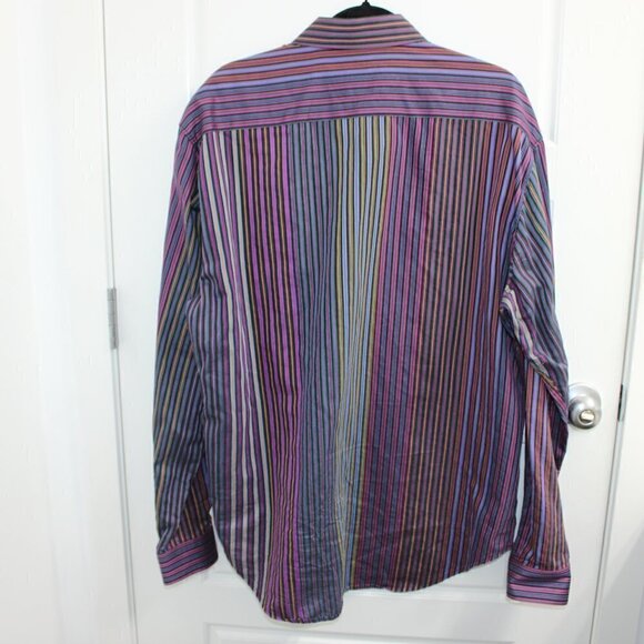 Robert Graham Multi Color Vertical Stripe Size XL - Picture 5 of 5